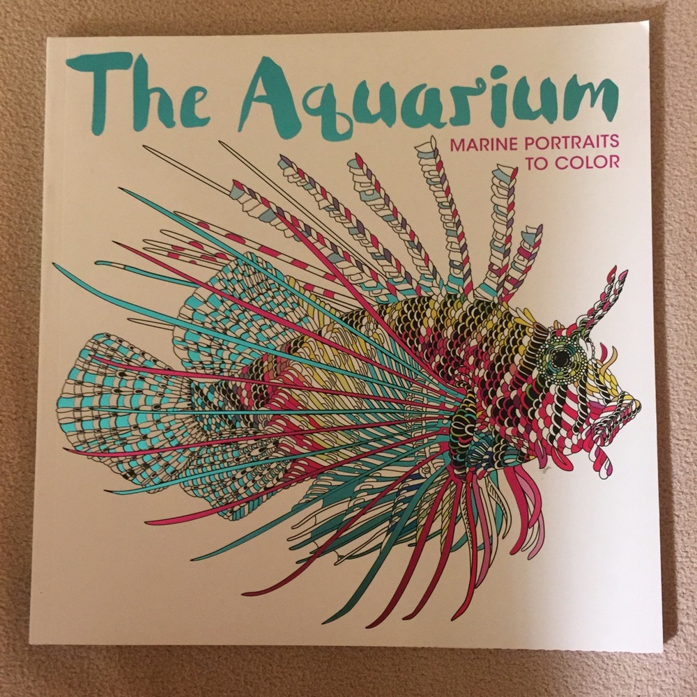 Aquarium Adult Coloring Book